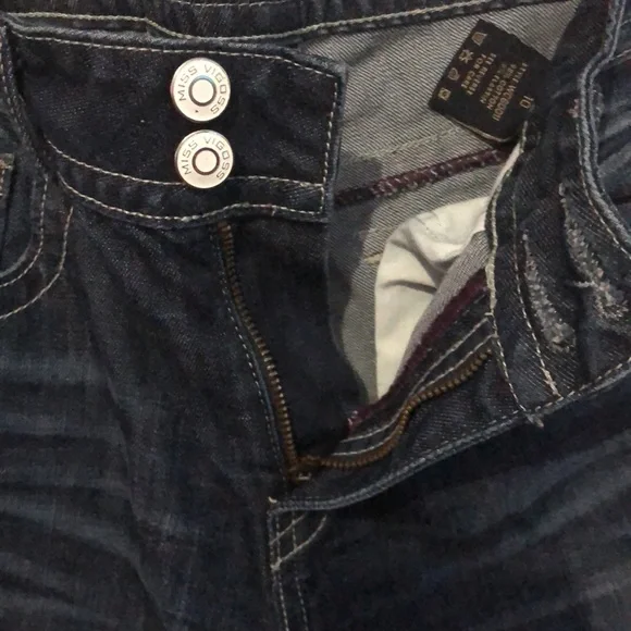 NWOT Miss Vigoss Crop jeans dark denim size 10 - Picture 6 of 8
